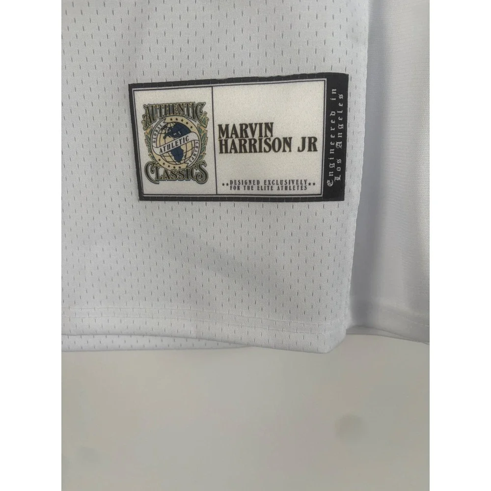 Reebok Marvin Harrison Jr 18 Arizona Cardinals Jersey White Stitched Mens XL NFL